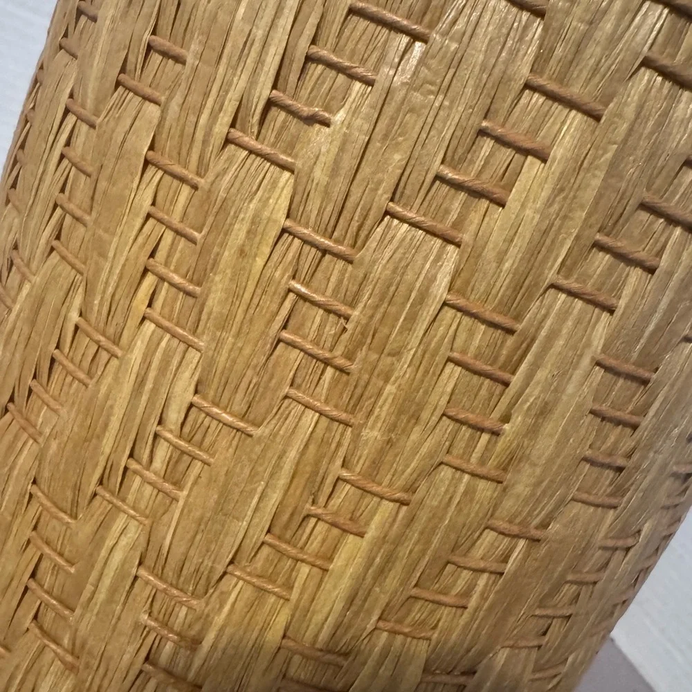 Woven Rattan Waste Basket